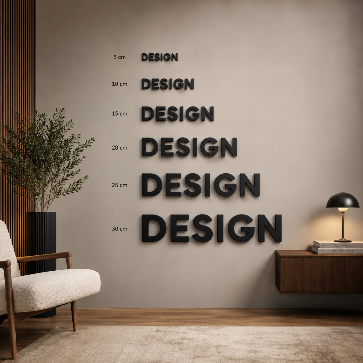 3D Schriftzug Design Beispiel